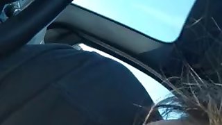 taylor moore chokes on my cock in my car
